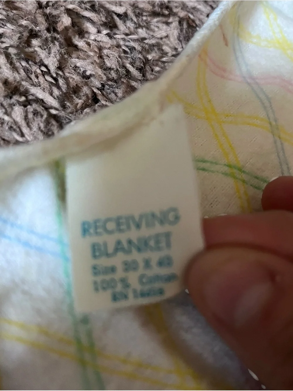 Pair Of 1980's Cabbage Patch Kids Receiving Baby Blankets 30